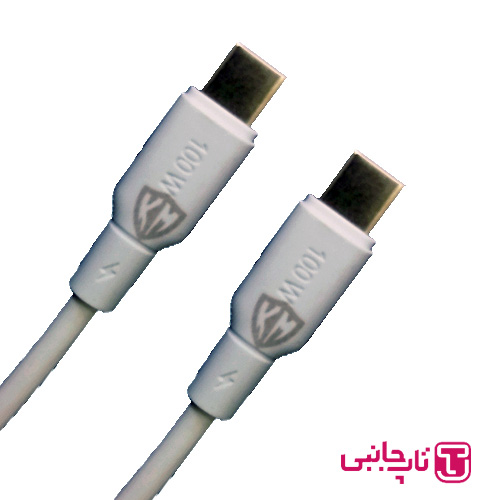 کابل شارژ دو سر تایپسی KM-03 USB-C To USB-C