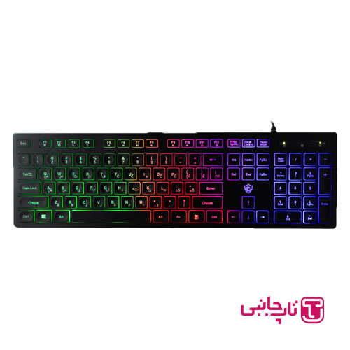 کیبورد گیمینگ بیاند مدل BGK-2010 سوئیچ ممبران، Full-Size، نورپردازی RGB