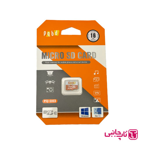 کارت حافظه PQBD MicroSDXC سرعت 140MBps ظرفیت 16 گیگابایت